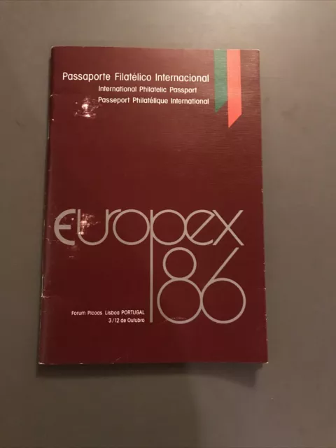 Sammlerbuch Europex 86 ( Portugal )  Deckblatt beschädigt  Belege, Briefmarken