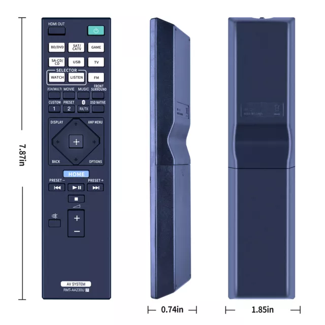 New RMT-AA230U Remote Control For Sony AV Receiver STR-DN1070 STRDN1070 2