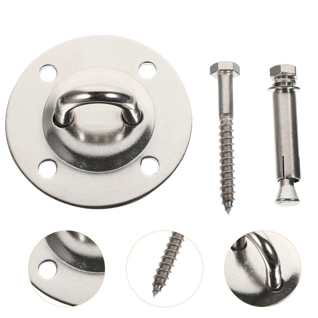 1 Set Edelstahl Karabinerhaken Federverbindungshaken Schwenkhaken (Silber)