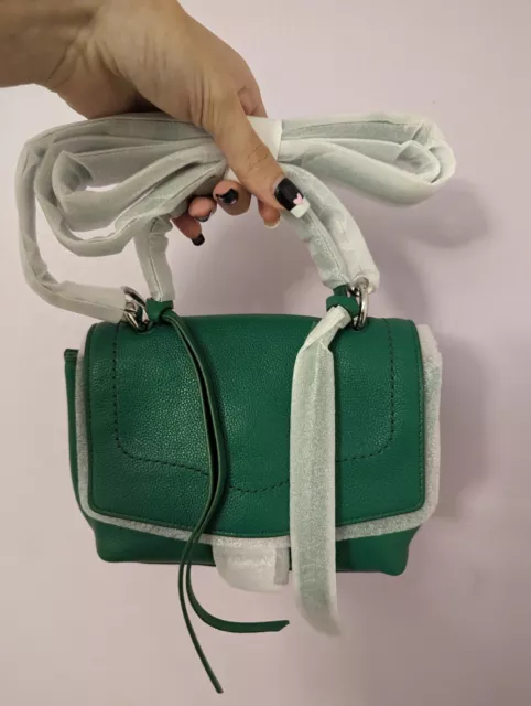 NWT Rebecca Minkoff Mini M.A.C Crossbody Bag $195 Dark Green Original Pack