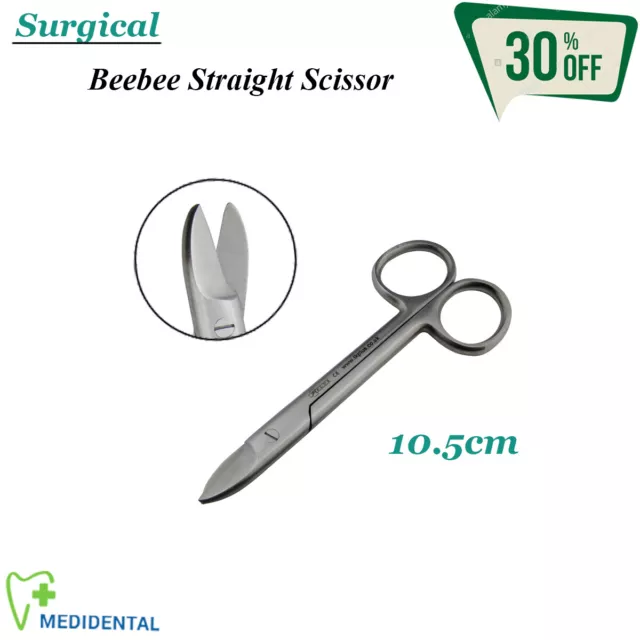 Ciseaux de Chirurgie Beebee Scissor Straight 10.5cm Instruments à Laboratoire CE
