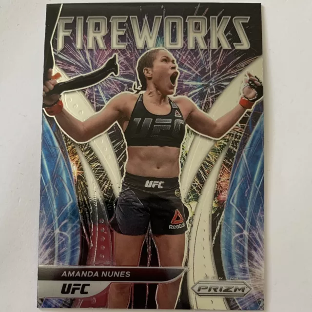 PRIZM AMANDA NUNES 2022 Prizm UFC Fireworks Base Card #24 Panini Nunez