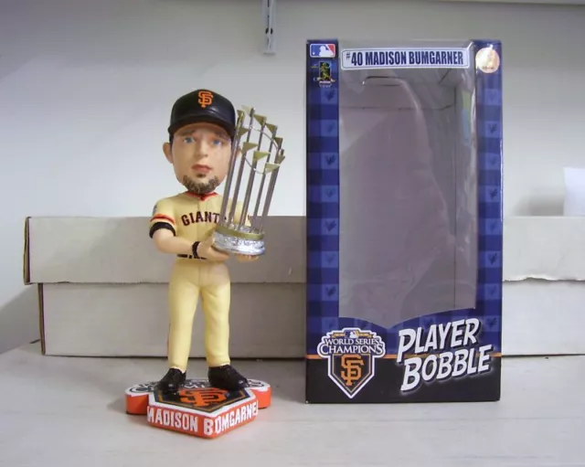 Madison Bumgarner World Series Trophy San Francisco GIANTS Bobble Bobblehead