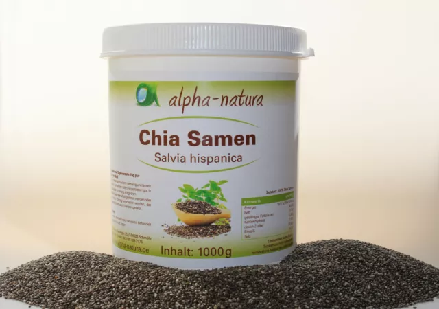 5 x 1 KG Graines de Chia - Naturel - Qualité Supérieure - sans Gluten