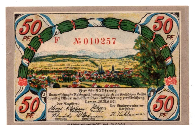 1921 Germany Notgeld City of Lemgo 50 Pfennig (D43)