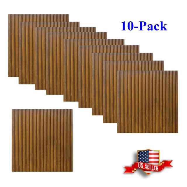 10-Pack Ceiling Tiles Real Metal Tiles Colorado Rusted, 23-5/8 x 23-5/8 Inch 10-Pack Ceiling Tiles Real Metal Tiles Colorado Rusted, 23-5/8 x 23-5/8 Inch