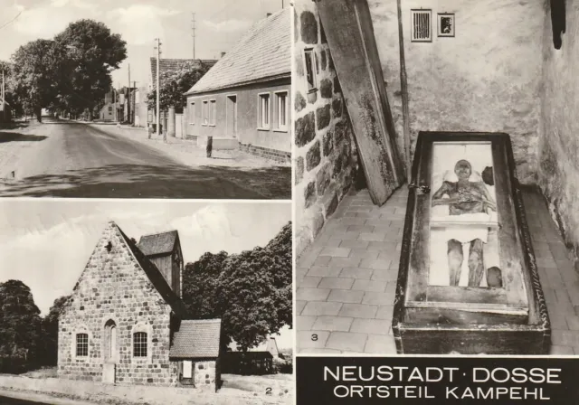 AK Neustadt-Dosse , Ortsteil Kampehl, Ritter von Kahlbutz in der Wehrkirche