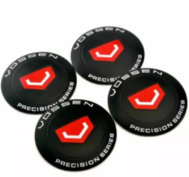 NEW 4x56mm Black Wheel Stickers Hub Stickers Rim Stickers Vossen
