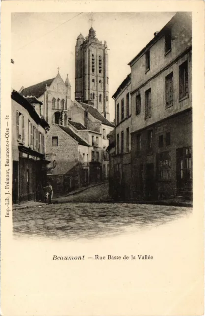 CPA Beaumont s Oise Rue Basse de la Vallee FRANCE (1309452)