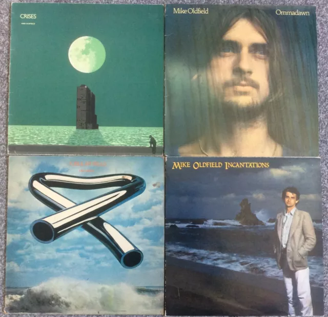 MIKE OLDFIELD●4 x UK Vinyl LP Bundle ● Crises-Ommadawn-Tubular Bells-Beschwörungen