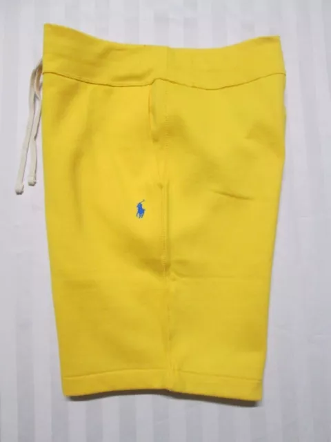 POLO RALPH LAUREN Men's Yellow Cotton Fleece Sweat Shorts 710790292015