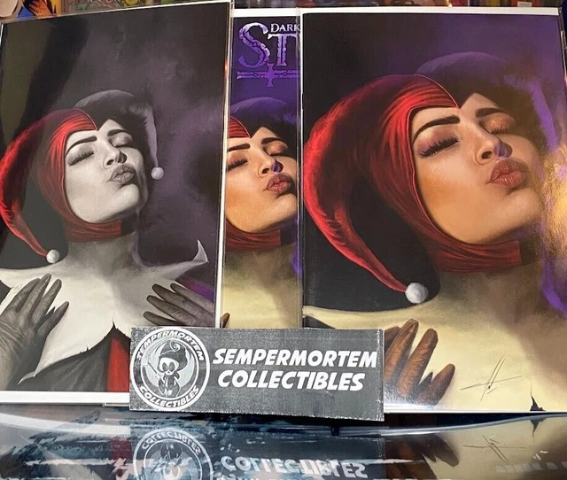 COMPLETE SET 3x Harley Quinn Dark Knights of Steel Carla Cohen Variants