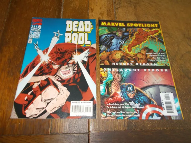 Deadpool #2 Ltd Series 1994 + Marvel Spotlight Heroes / Onslaught Reborn FN/VFN