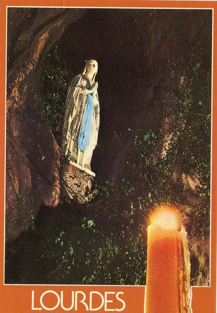 VECCHIA CARTOLINA - Lourdes - La Vergine della Grotta Miracolosa EUR 3 ...