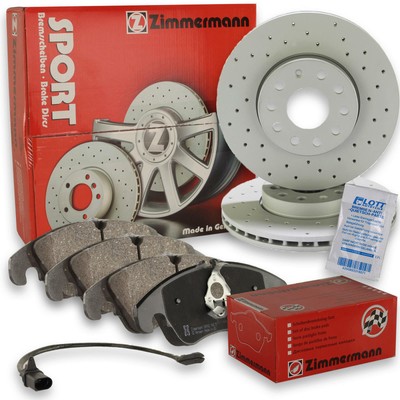 Zimmermann Dischi Freno Set Pastiglie aknhy POSTERIORE PER MERCEDES CLASSE w220 500 