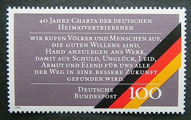 Bund, Mi.Nr. 1470 ** (BG) 40 Jahre Charta der deutschen Heimatvertriebenen