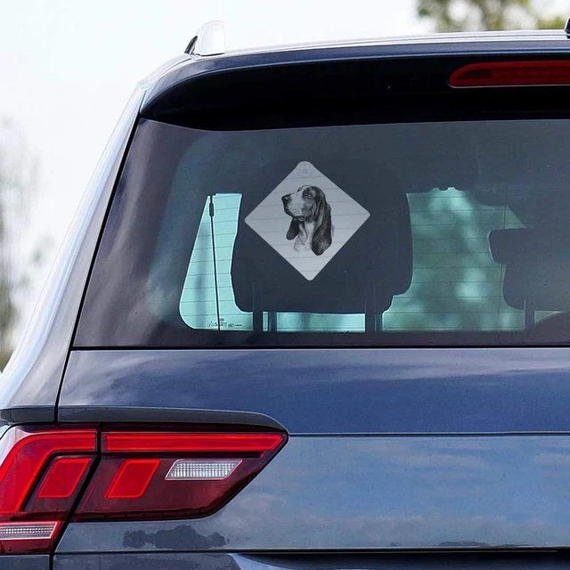 'BASSETT HOUND PORTRAIT' Suction Cup Car Window Sign (CG00034982) £5.99 ...
