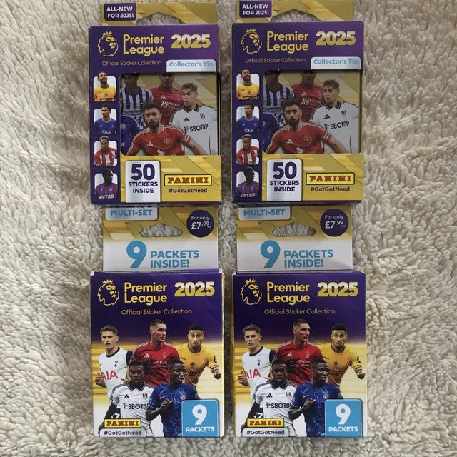 2025 PANINI PREMIER League 2025/25 Official Stickers2 multi set boxes 2