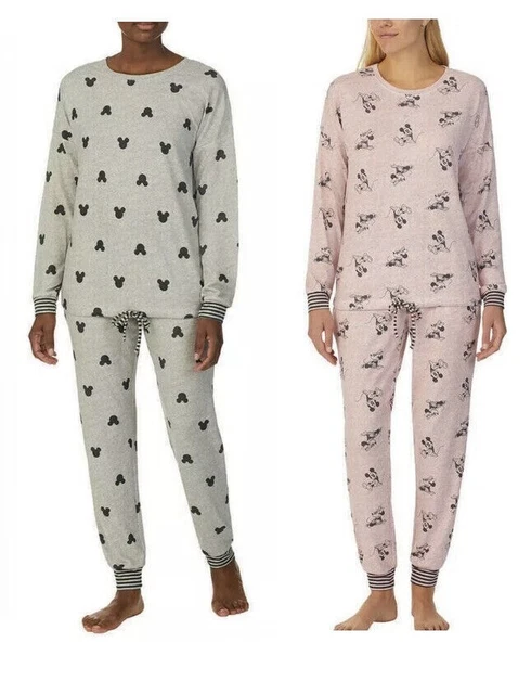Disney Ladies' 2 Piece Cozy PJ Lounge Pants Pajama Set | Various Size and Colors