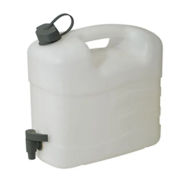 Sealey WC10T Water Container 10ltr with Tap - Caravan Camping Carrier Bottle