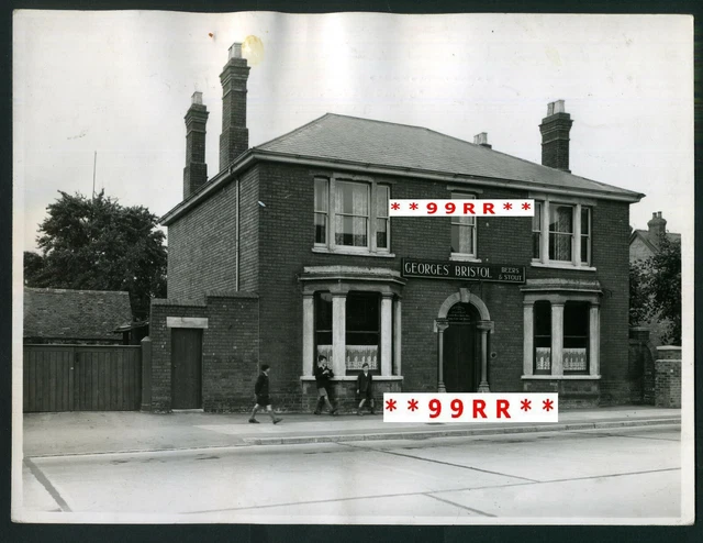 1938 Barnwood CROSS KEYS Pub ORIGINAL PHOTO Glos GEORGES BREWERY Bristol