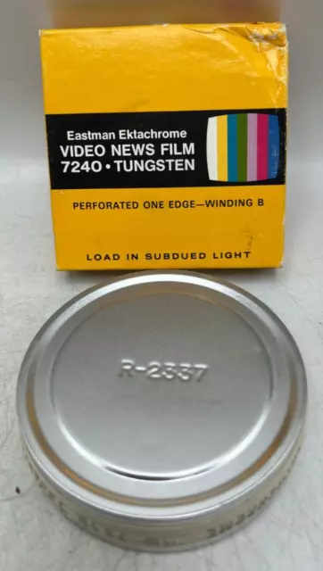 Eastman Kodak Ektachrome Video News Film 7240 Tungsten 100 FT 16mm Film VNF 455
