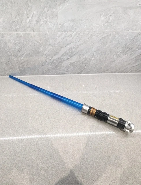 Star Wars Blue Lightsaber Extendable Hasbro 2015 - Lights Up & Sounds Cosplay