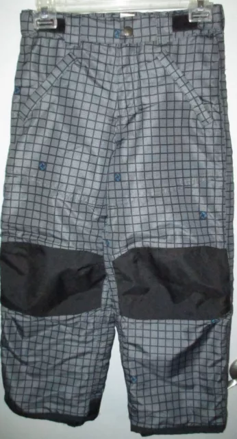 CHEROKEE Youth Size Small 6/7 Gray/Black Check Snow Ski Pants Unisex Boys Girls