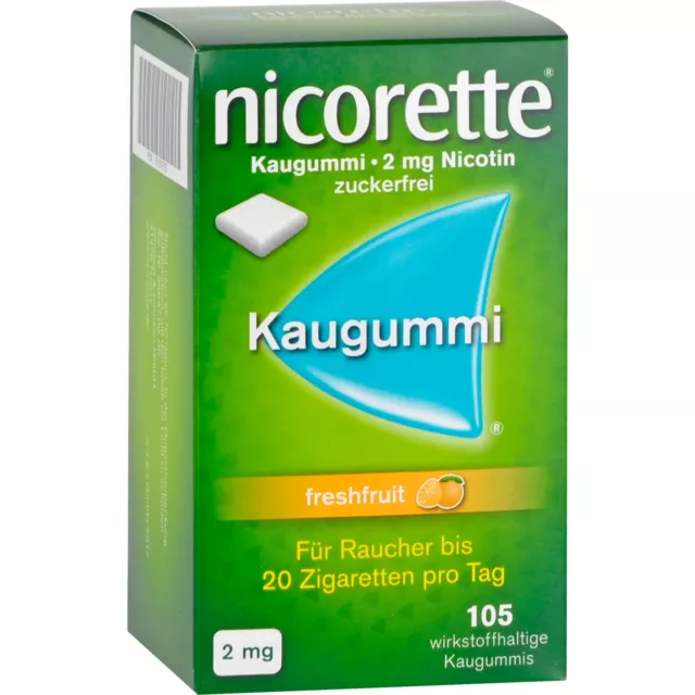 nicorette Kaugummi freshfruit 2 mg..., 105.0 St. Kaugummi 7274663 3