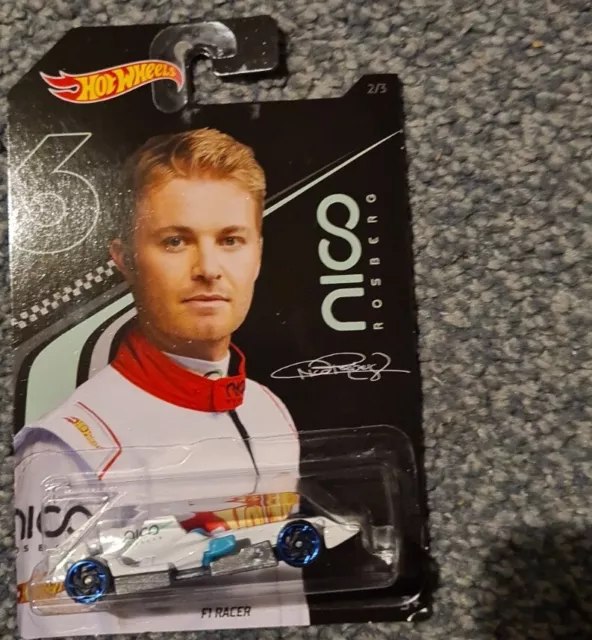 Hot Wheels 2018 Nico Rosberg F1 Racer Racing Car 2/3 - BNIP