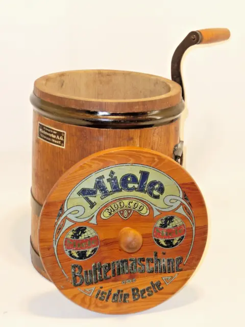 Original Antike Miele Buttermaschine Butterschleuder Butterfaß im Top Zustand