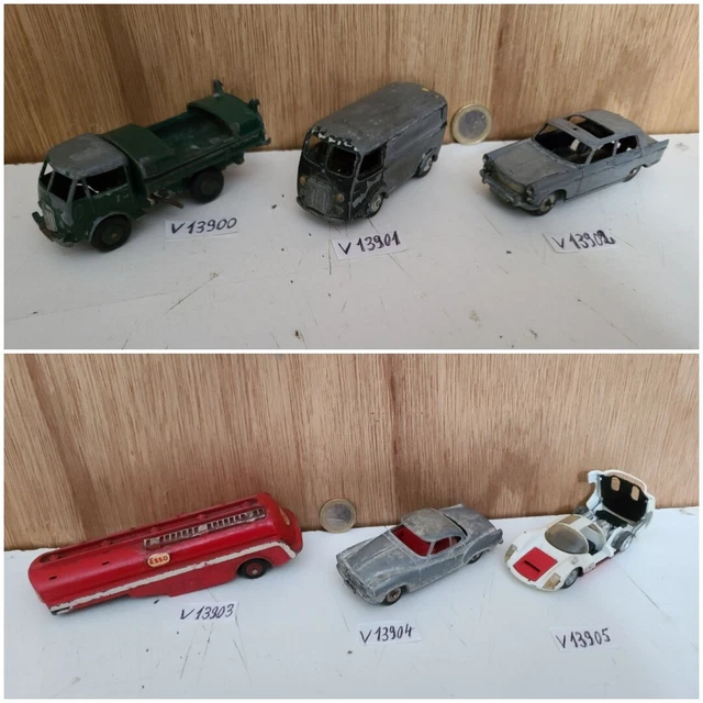 Lot De 14 Voitures Miniatures Dinky Toys à Rénover - Échelle 1:43