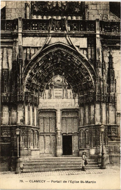 CPA AK CLAMECY - Portail de l'Église St-MARTIN (517967)