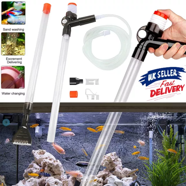 Aquarium Cleaner Kit Vacuum Pump Gravel Water Cleaning Fish Tank Siphon cleaner