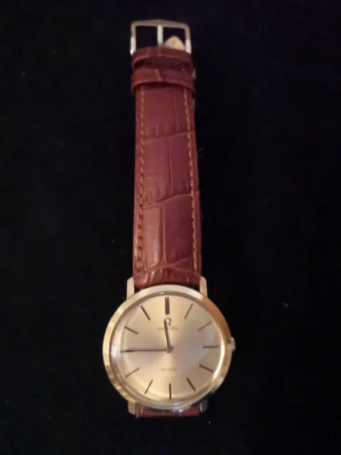 Omega De Ville 18k (0,750) Gold Handaufzug Herrenuhr  Klassiker