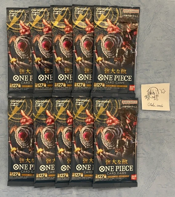 ONE PIECE TCG card OP-03 Japanese Booster Mighty Enemies TCG Sealed X10