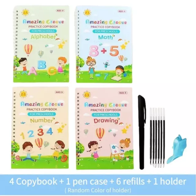 NEW GROOVD MAGIC Copybook Grooved Children's Handwriting Book