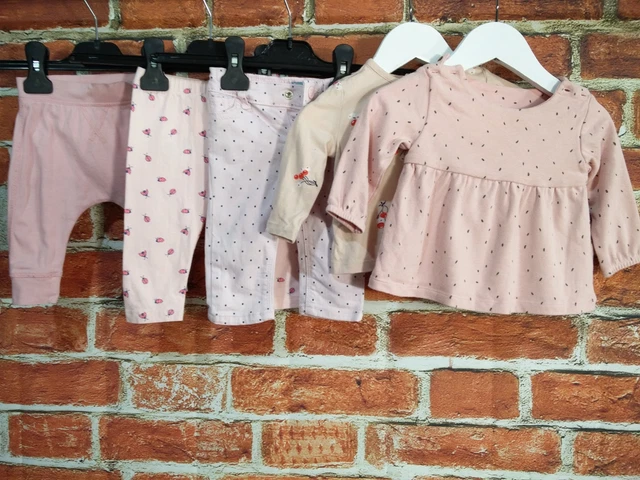 T-Shirt Maniche Lunghe Bambina Età 3-6 Mesi Next Gap Leggings Jeans 68Cm