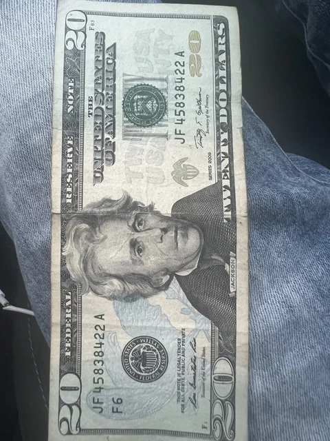 20 dollar bill ink error