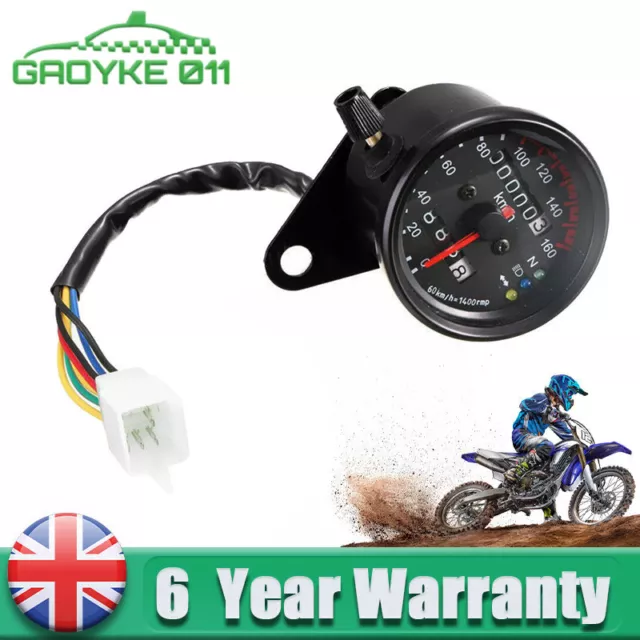 Motorbike Universal Gauge Motorcycle LED Digital Odometer Speedometer Tachometer