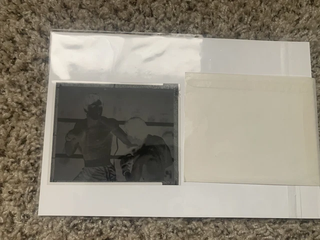 Sylvester Stallone Rocky Original Negative Photo Rocky In The Ring! Rare!
