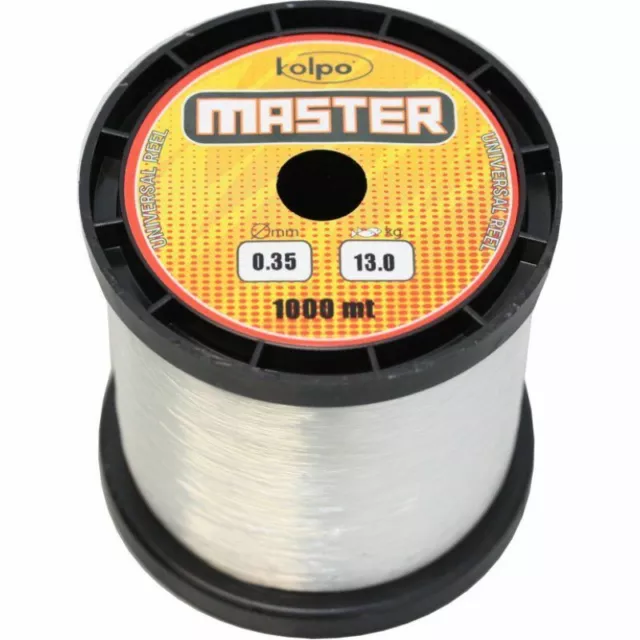 Kolpo Filo Da Pesca Master 1000 Mt 0.30 Speciale Mulinello Alto Carico Al Nodo