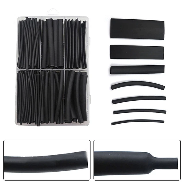 Confezione varietà tubo termoretraibile calore 7 taglie 180 pz rivestimento ade