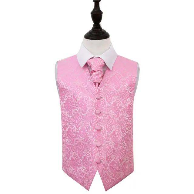 Set camice e cravatta da sposa paisley floreale bambino rosa di DQT