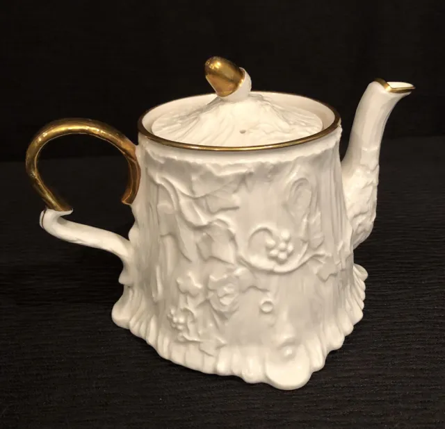 Royal Stafford OLD ENGLISH OAK Bone China Coffee or TeaPot With Lid- EUC