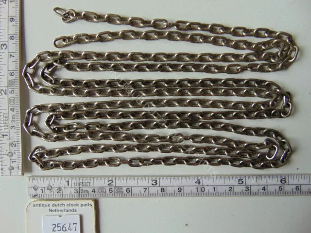 Original Brass Chain For Dutch Warmink Grandfather Clock 71 5/8" Or 182 Cm Long