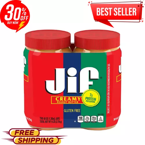 Jif Creamy Peanut Butter (48 oz., 2 pk.)