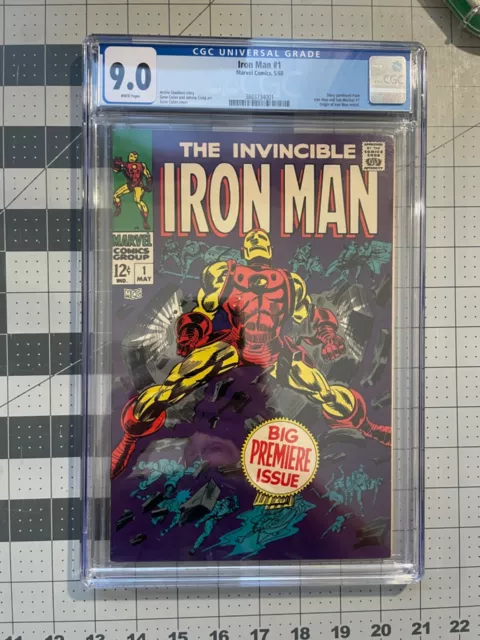 Invincible Iron Man #1 (1968) - Cgc 9.0 - 1St Issue - Origin Retold!