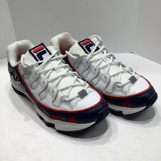 FILA White/Red/Blue Womens Sneaker Running Shoes Size 9M, 5RM00559-125 Excellent