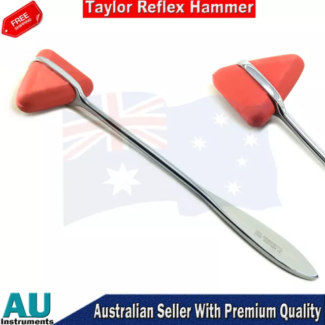 Babinski Neurological Diagnostic Medical Testing Taylor Reflex Hammer Red Tip CE